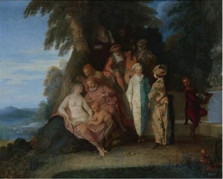 Claude Gillot A scene inspired by the Commedia